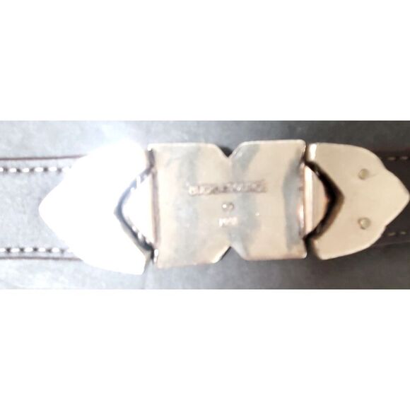 Vintage '98 PGA Tour Belt 538471 Brown Lizard Print Silver Concho MED 28/30 USA - Picture 11 of 16